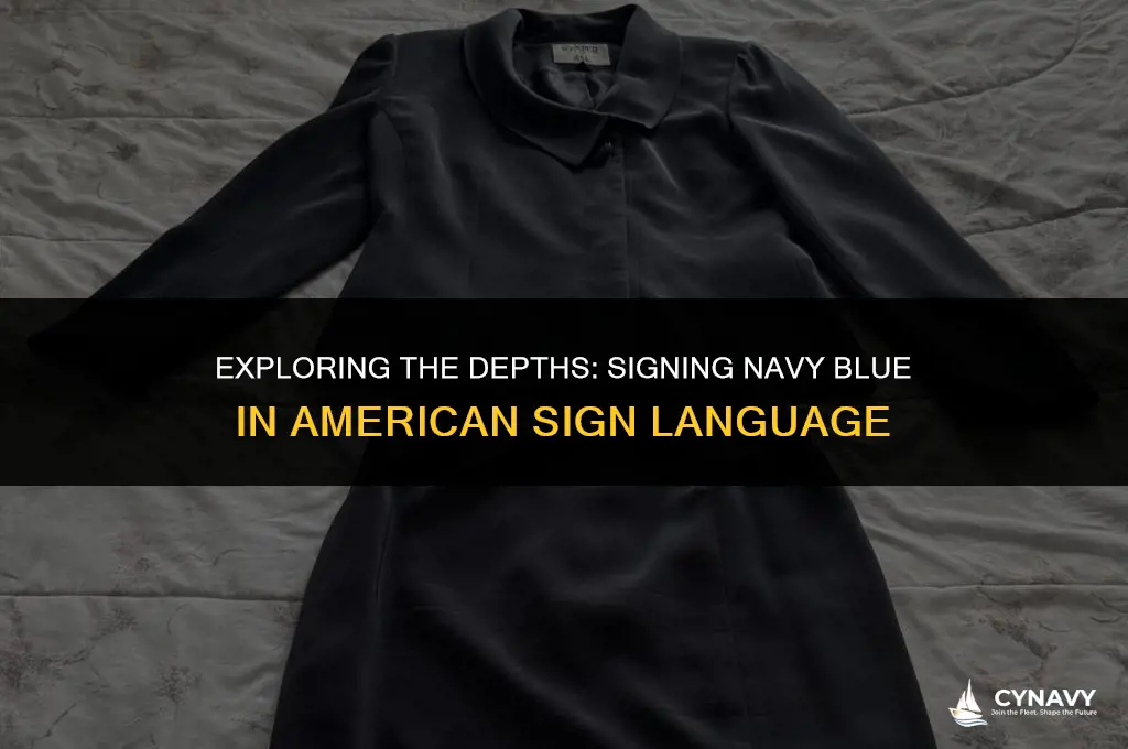 how to sign navy color in asl