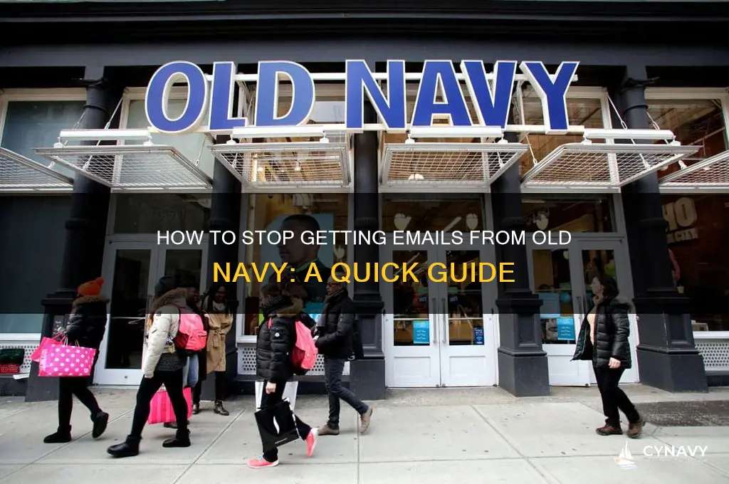 how to stop getting emails old navy