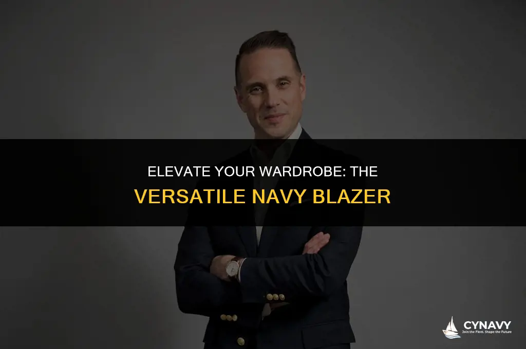 how to style a navy blazer