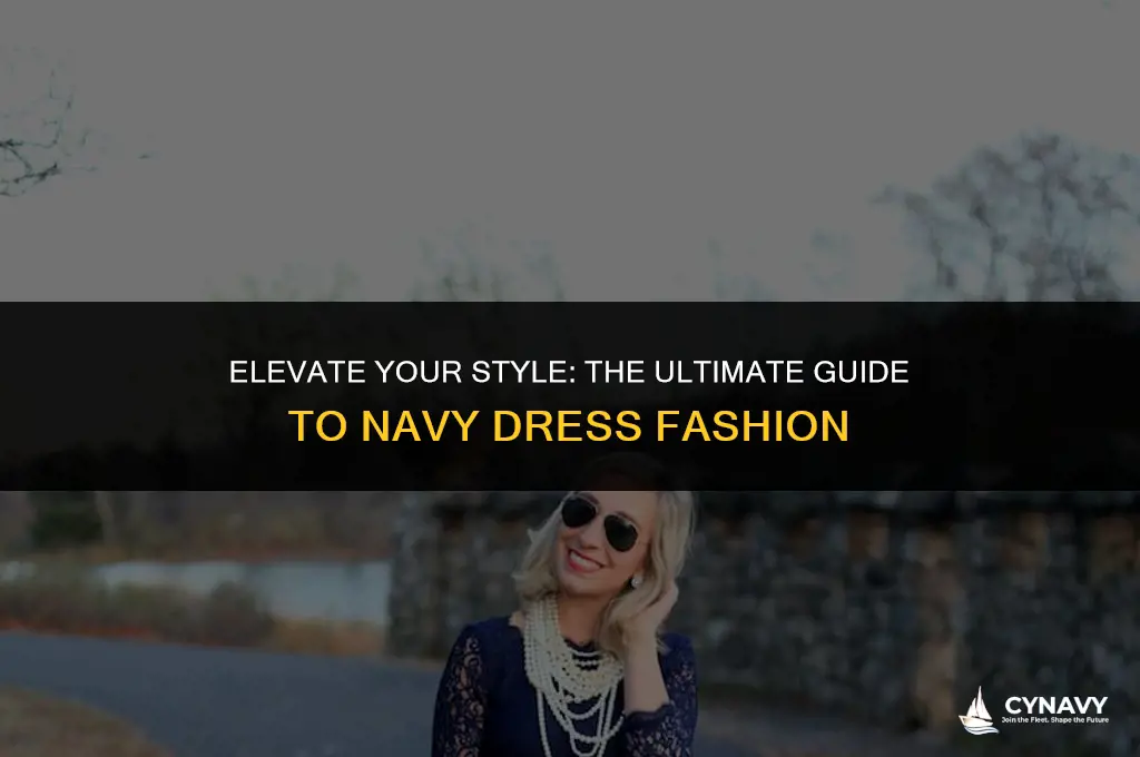 how to style a navy dress