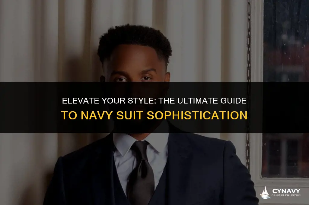 how to style a navy suit