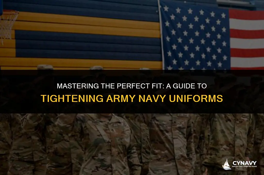 how to tighten army navy fitting
