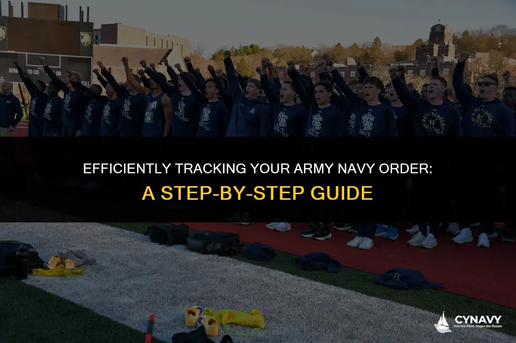 how to track army navy order