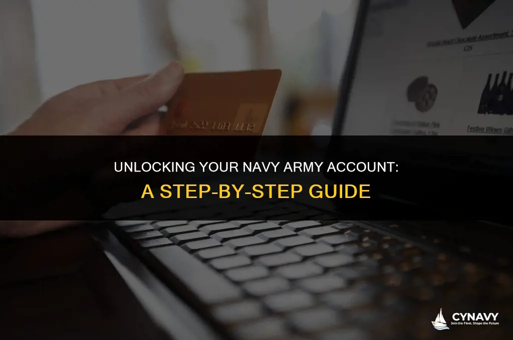how to unlock navy army account