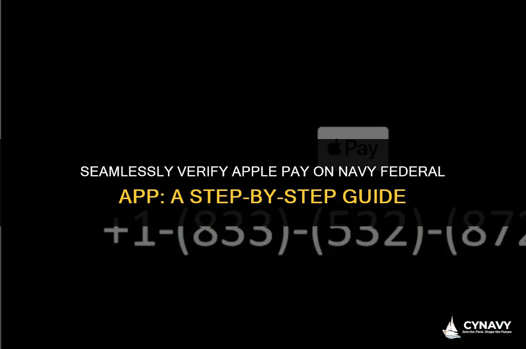 how to verify apple pay on navy federal app