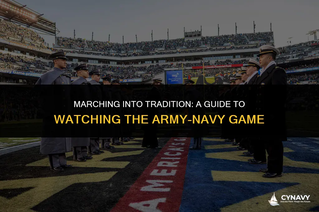 how to watch army navy march on