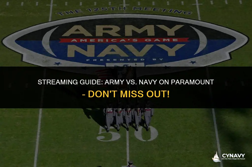 how to watch army navy on paramount