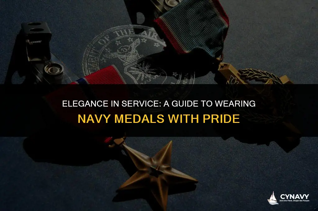how to wear 4 medals navy
