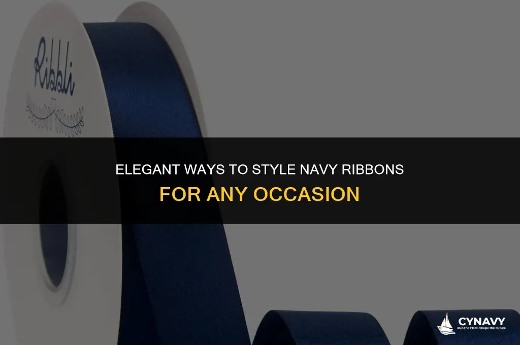 how to wear 4 ribbons navy