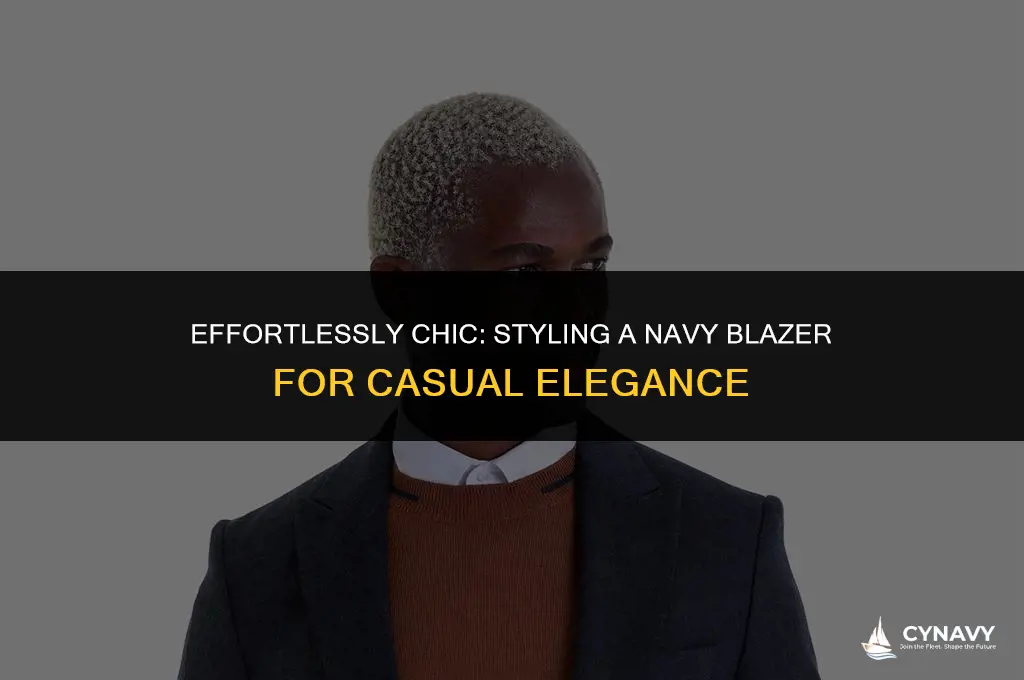 how to wear a navy blazer casually