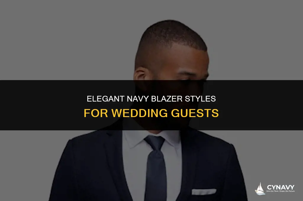 how to wear a navy blazer to a wedding