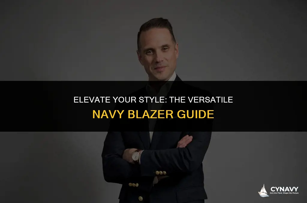 how to wear a navy blazer