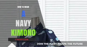 Elegance in Simplicity: Mastering the Art of Navy Kimono Wear