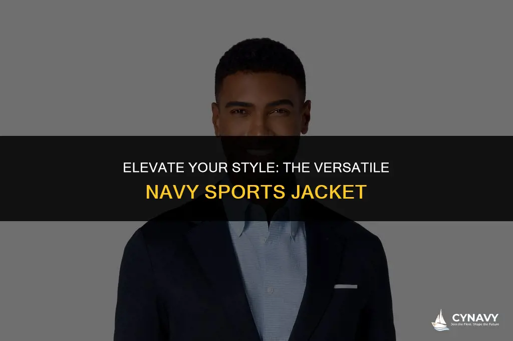 how to wear a navy sports jacket