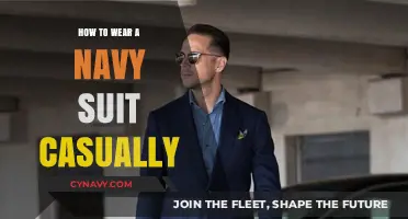 Effortlessly Stylish: Mastering the Casual Navy Suit Look