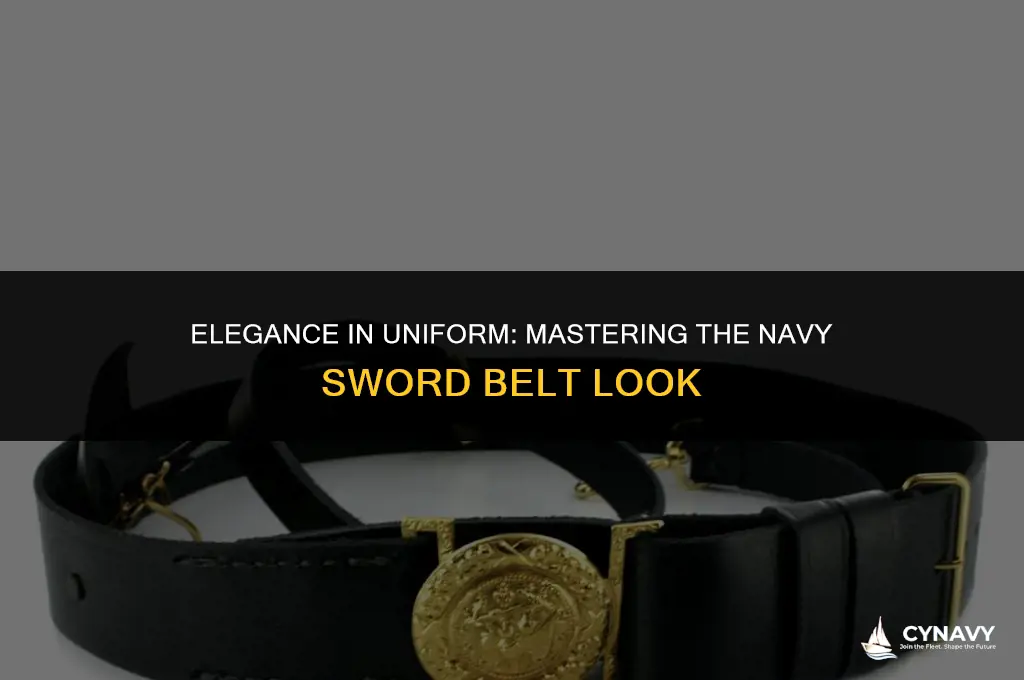 how to wear a navy sword belt