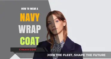 Elegance Unleashed: Mastering the Navy Wrap Coat Look