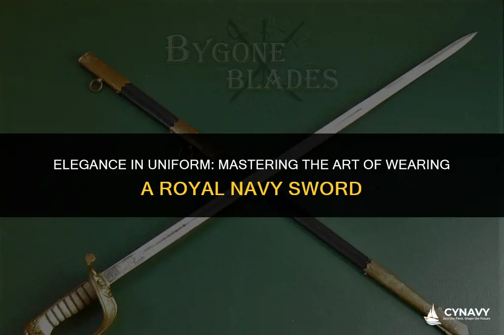 how to wear a royal navy sword