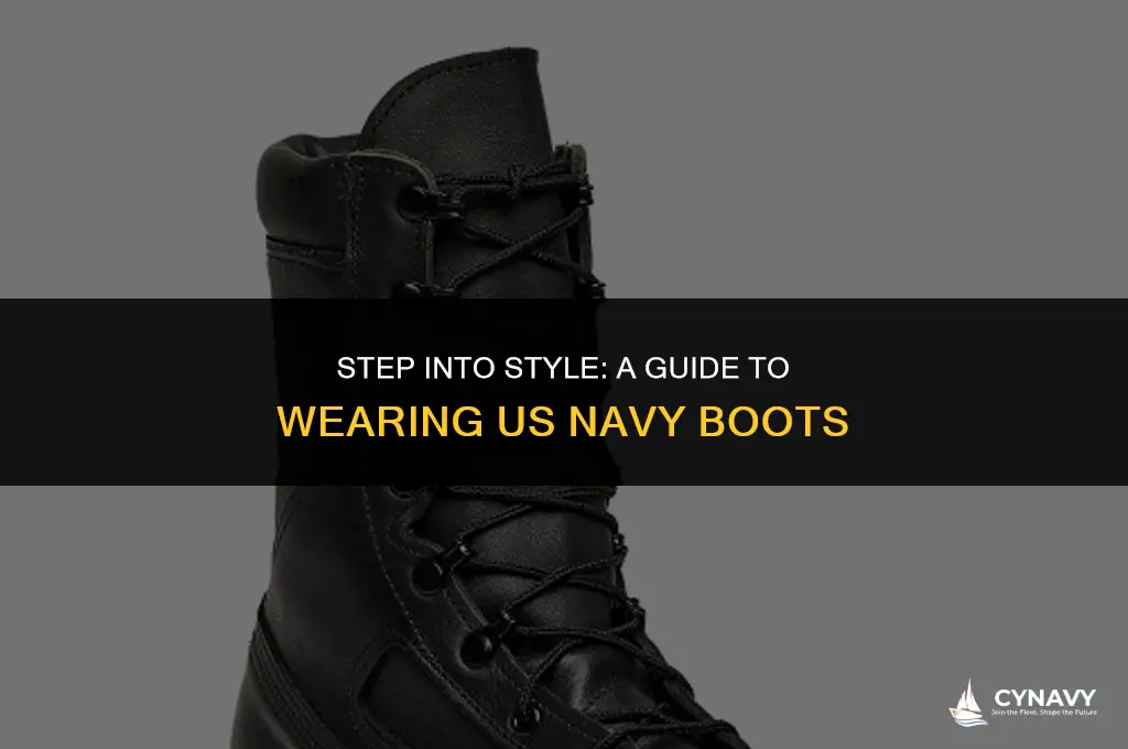 how to wear boots us navy