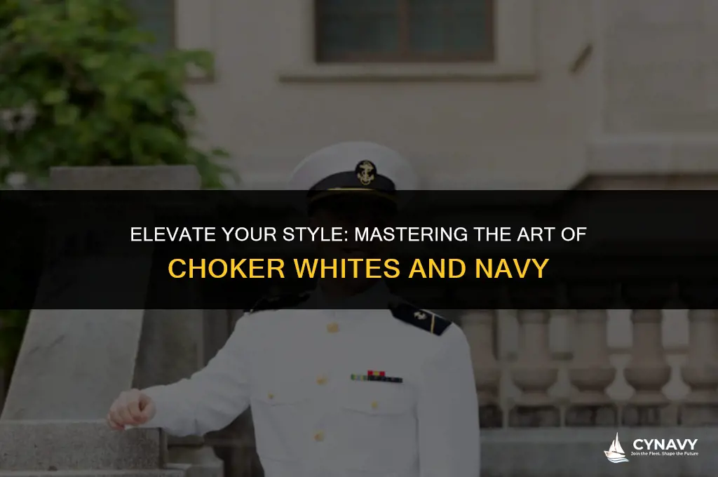 how to wear choker whites navy