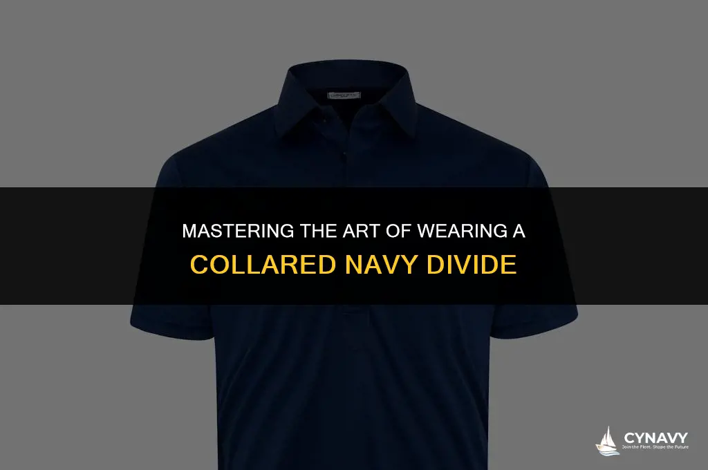 how to wear collar devide navy