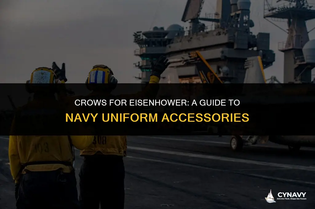 how to wear crows for us navy eisenhower