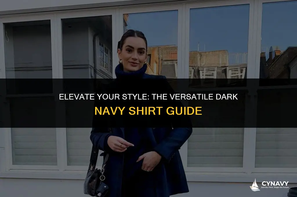 how to wear dark navy shirt