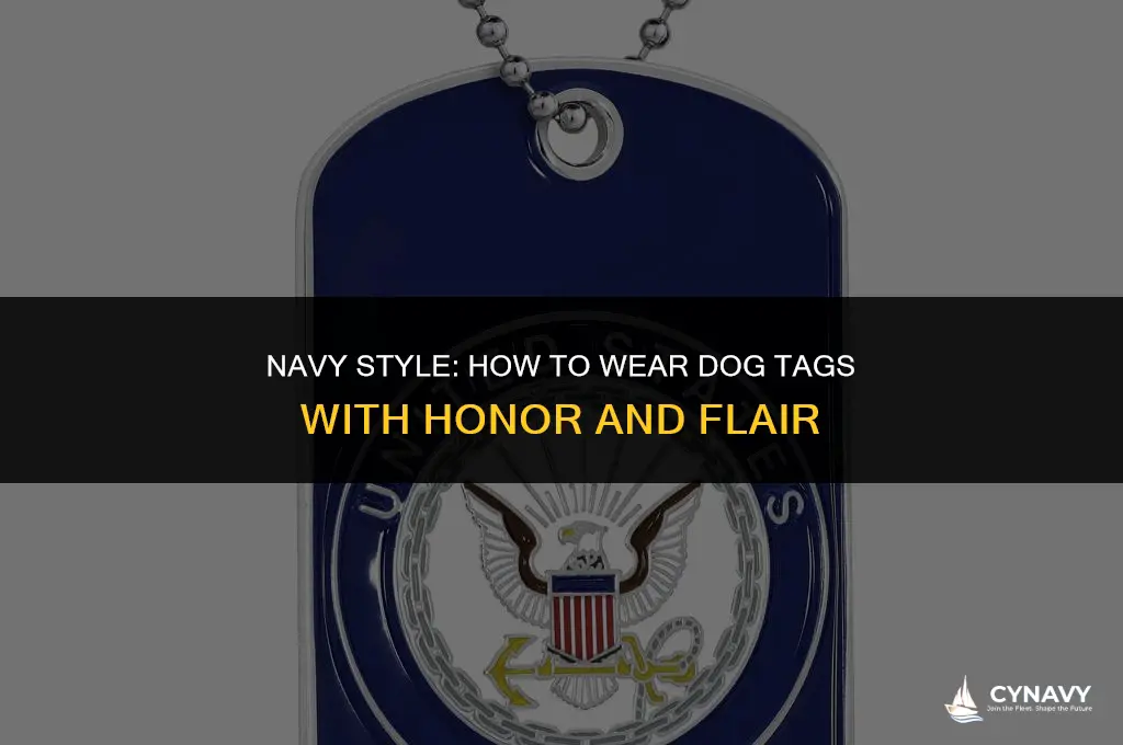 how to wear dog tags navy