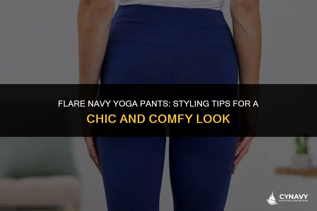 how to wear flare navy yoga pants