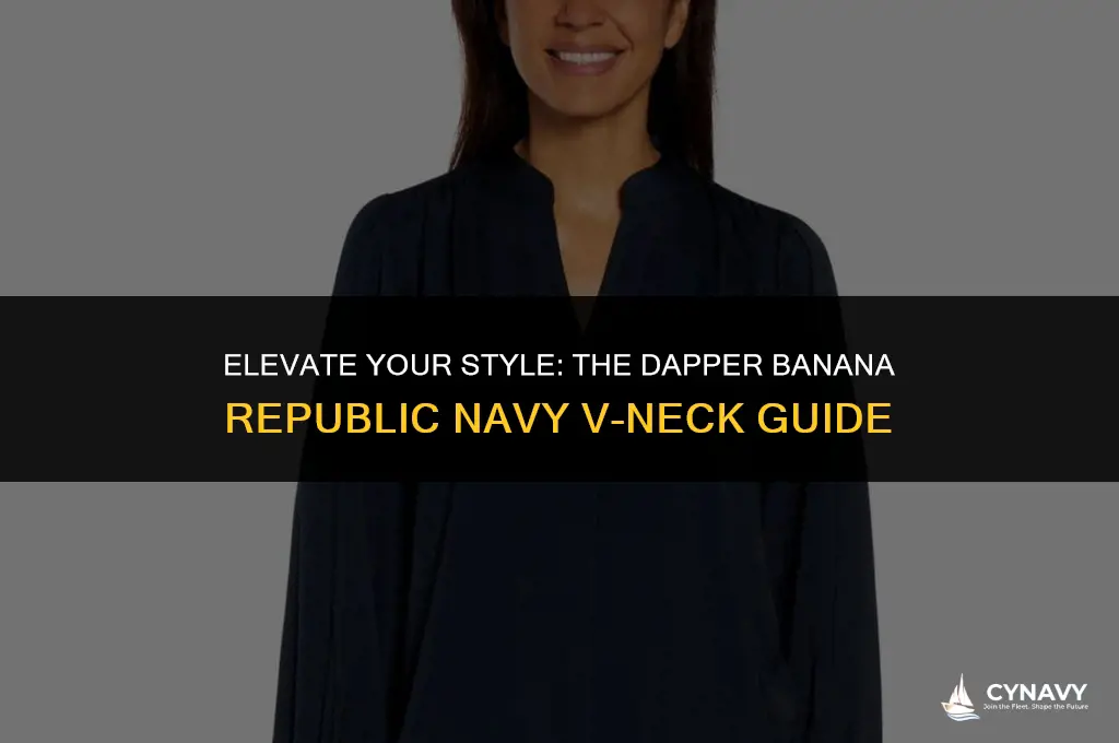 how to wear it dappered banana republic navy vneck
