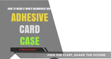 Elevate Your Style: Navy Adhesive Card Case for Men's Wearhouse