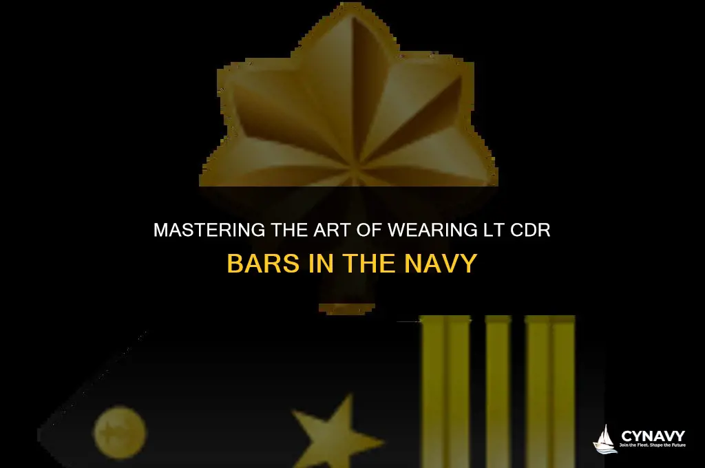 how to wear lt cdr bars navy