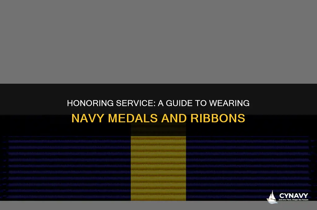 how to wear medals and ribbons navy dress uniform