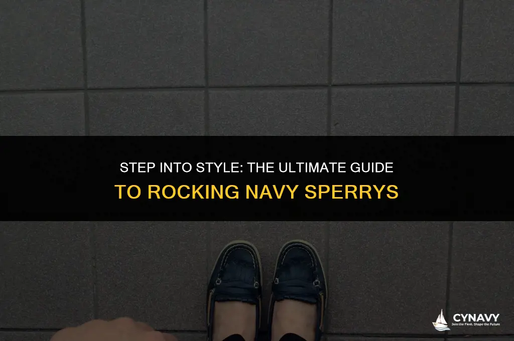 how to wear navy colored sperrys