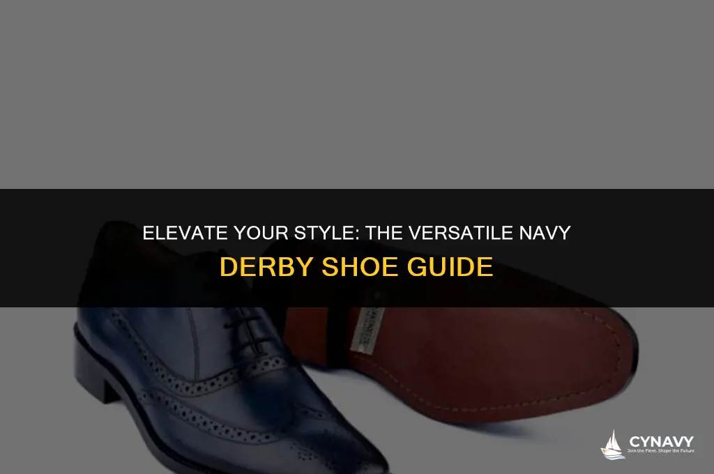 how to wear navy derby shoes