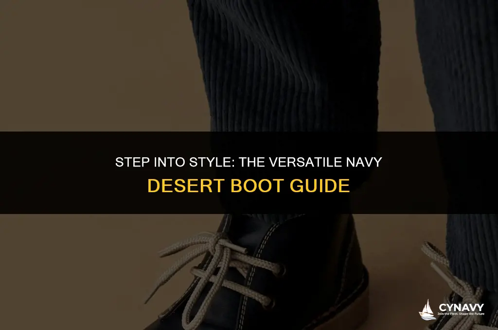 how to wear navy desert boots