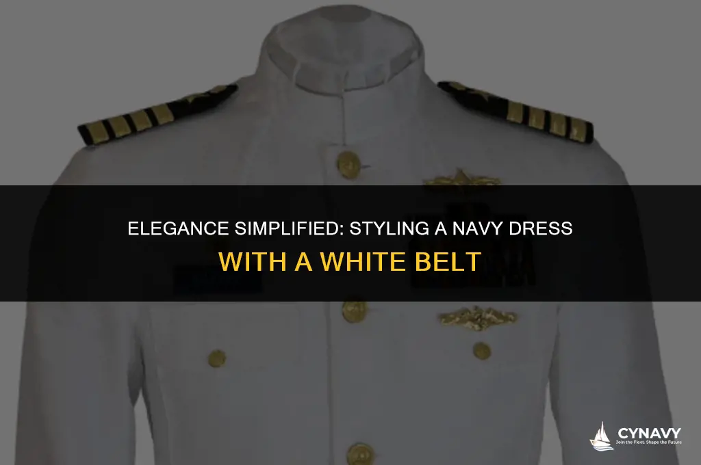 how to wear navy dress white belt
