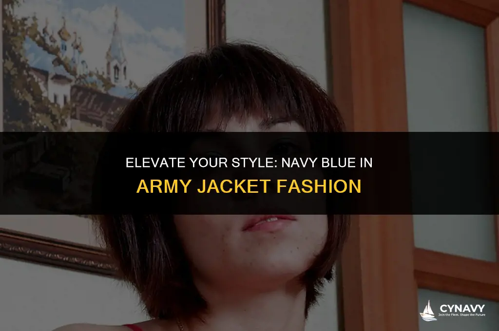 how to wear navy e in army jacket