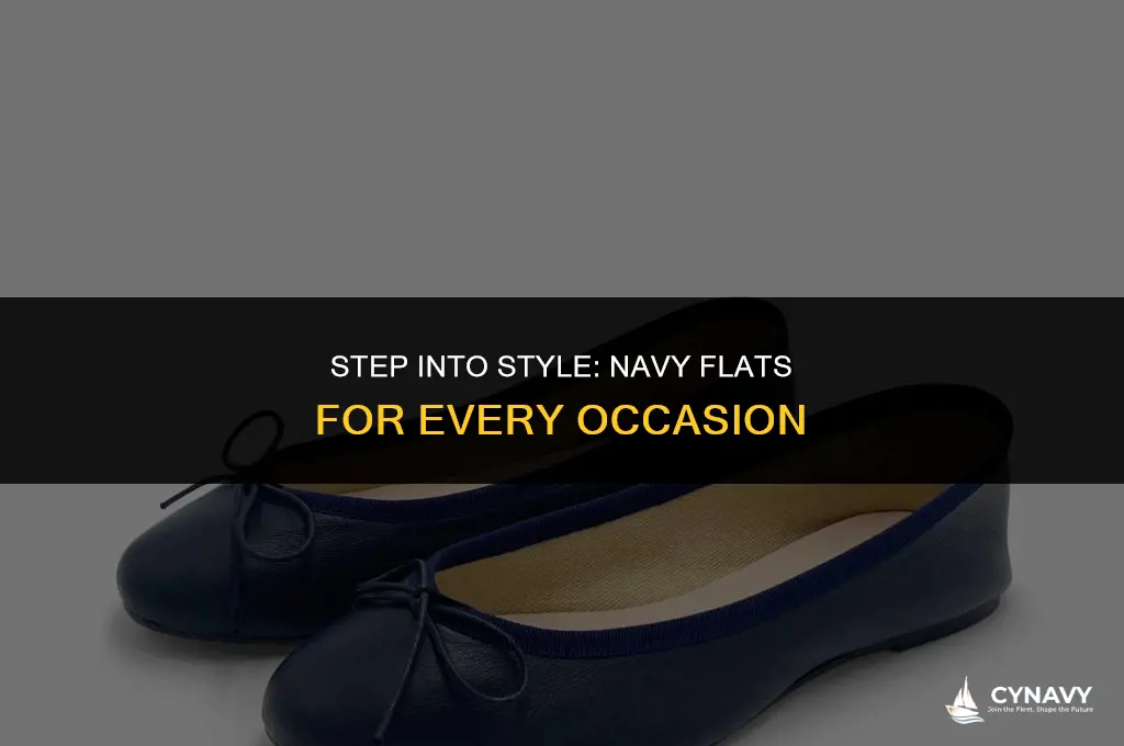 how to wear navy flat shoes