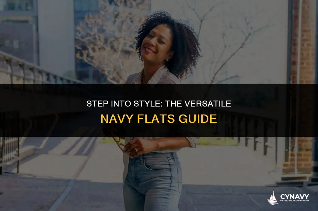 how to wear navy flats