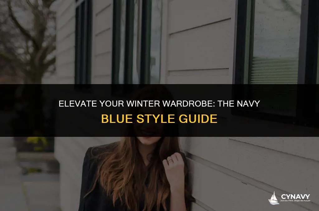 how to wear navy in winter