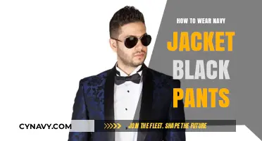 Elevate Your Style: Navy Jacket and Black Pants Combo