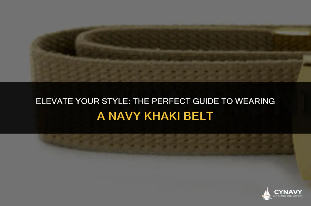 how to wear navy khaki belt