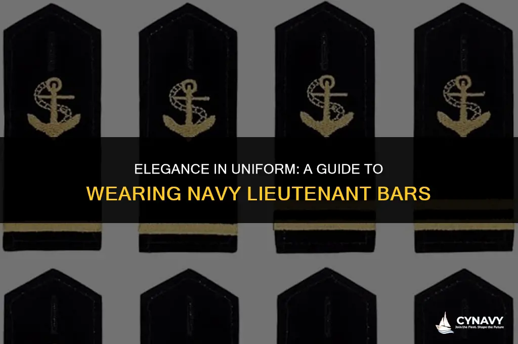 how to wear navy lieutenant bars