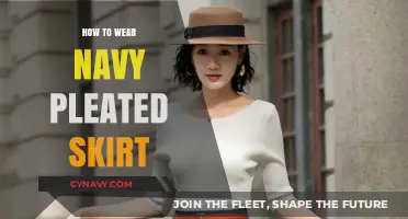 Elegance in Pleats: Styling Your Navy Skirt for Any Occasion