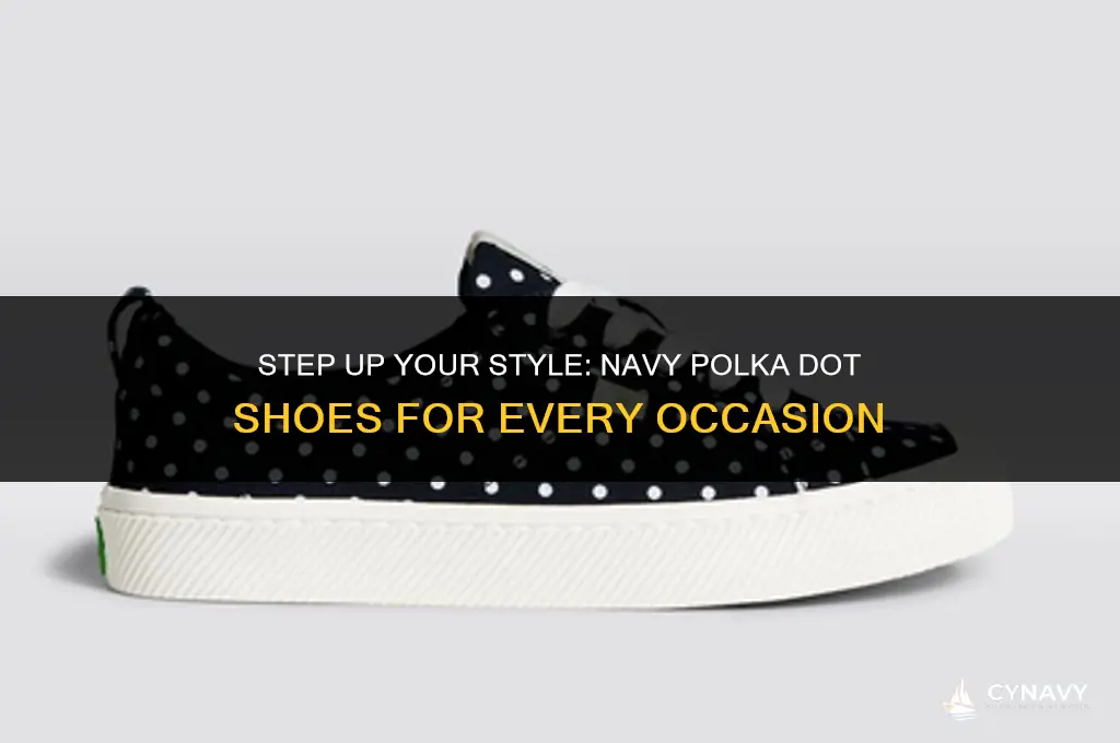 how to wear navy polka dot shoes