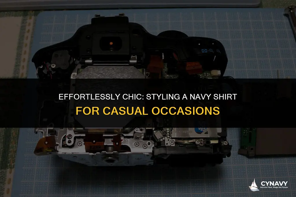 how to wear navy shirt casual