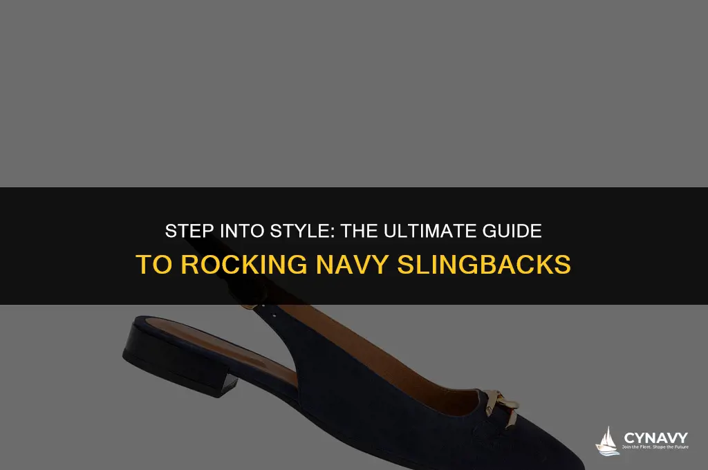 how to wear navy slingbacks