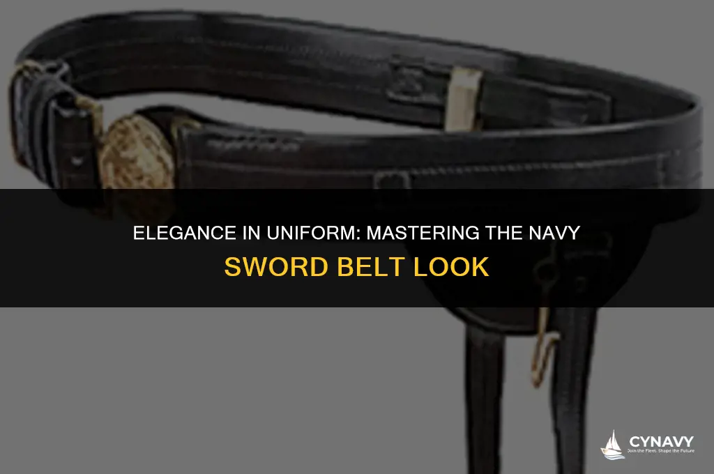 how to wear navy sword belt