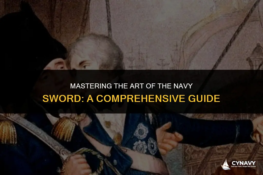 how to wear navy sword